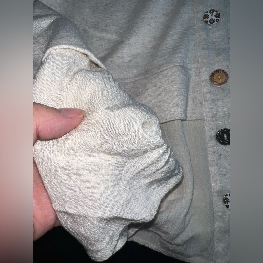 Soft Surroundings Collared Multi Button Soft Blou… - image 2